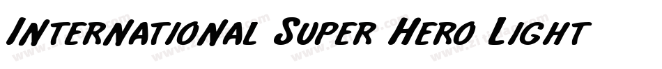 International Super Hero Light字体转换